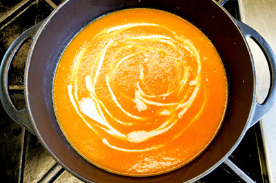 Carrot Apple and Ginger Soup (Anglais)